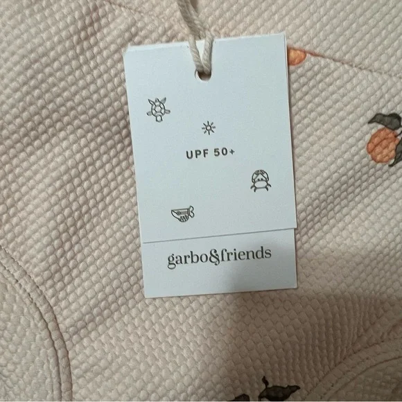 NWT GARBO & FRIENDS Peaches Bloomer Diaper UV Protection size 6-12mo - Picture 7 of 9